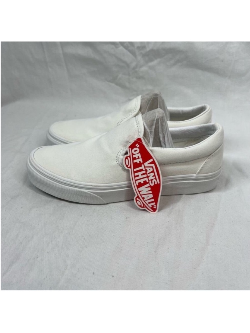 Vans Canvas classic Skate slip on sneakers true white NWT